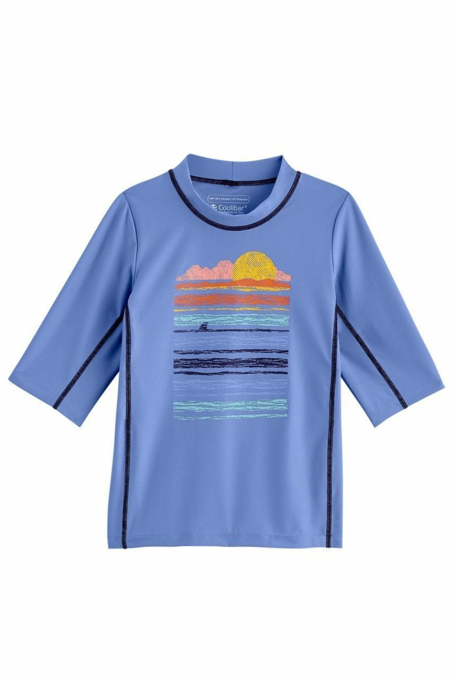 Kids & Baby Coolibar Swimwear  Kid'S Sandshark Short Sleeve Surf Shirt Upf  50+ • Cosyapparelsale